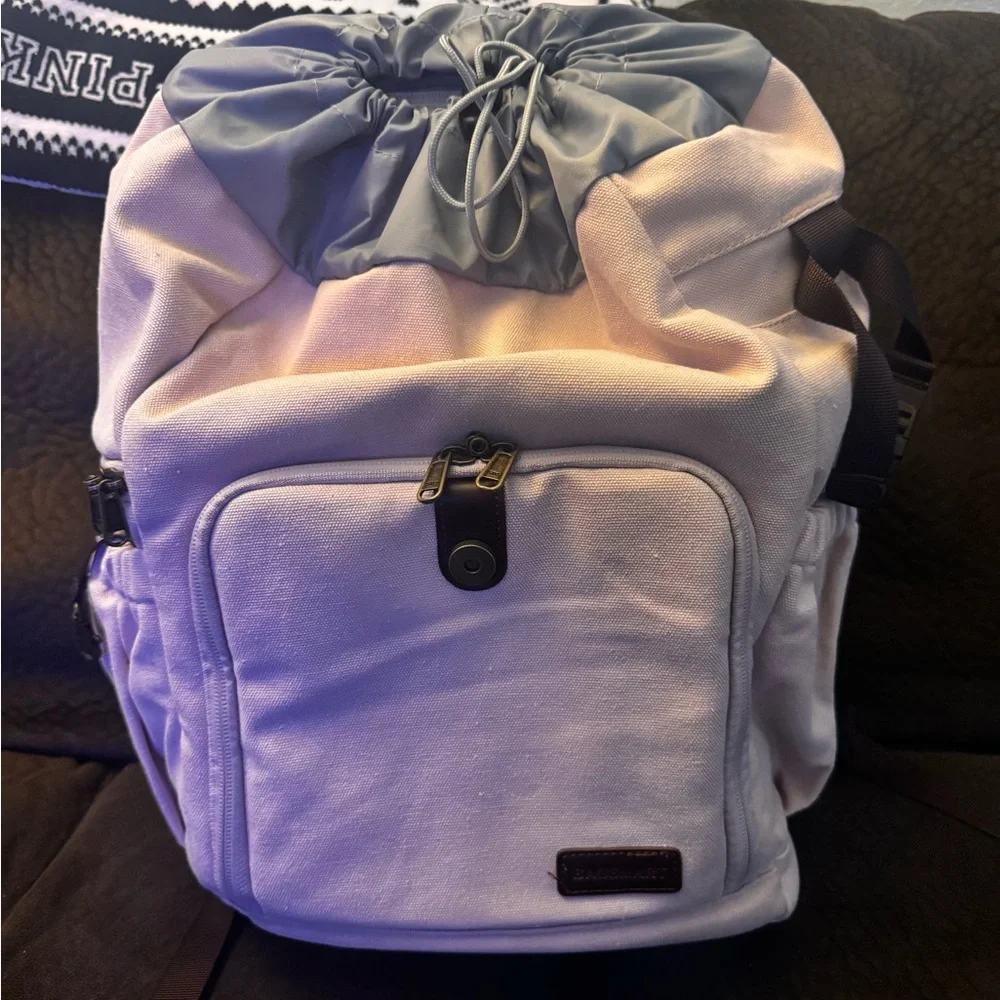 Padded camera canvas backpack - Picture 2 of 6